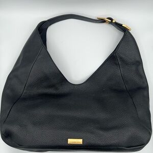 Vince Camuto Black Hobo Bag with Gold Accent